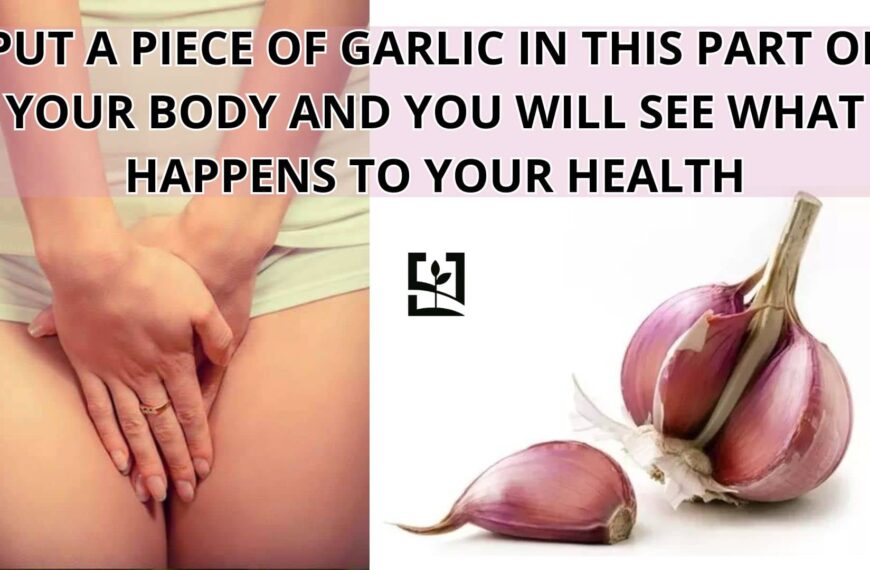 PUT A PIECE OF GARLIC IN THIS PART OF YOUR BODY AND YOU WILL SEE WHAT HAPPENS TO YOUR HEALTH